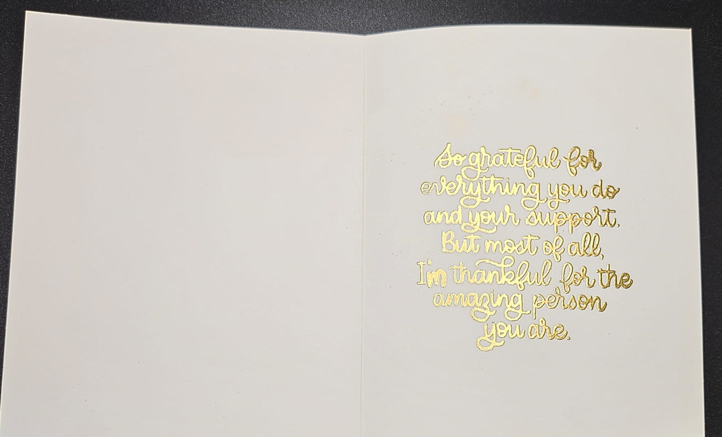 Handmade Thank you Ombre Floral Card - Sunrise