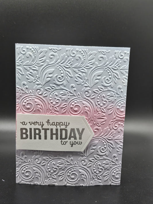 Handmade Cotton Candy Skies Birthday Card