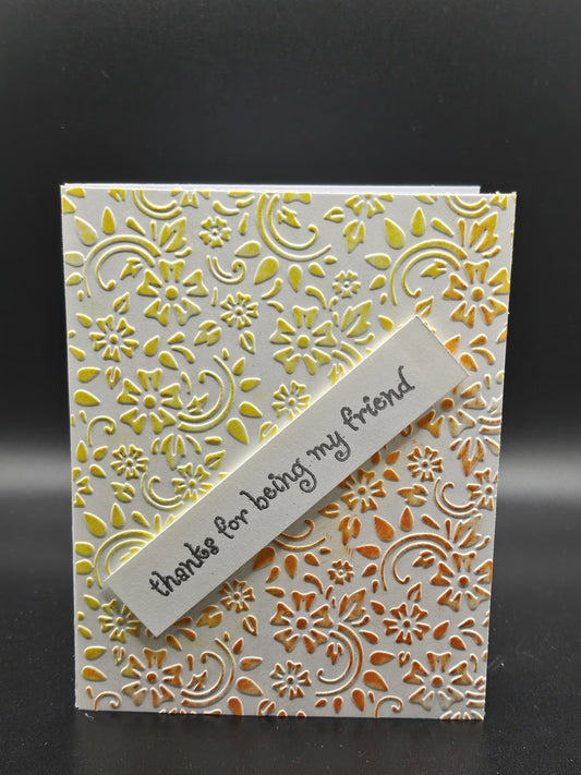 Handmade Sunshine & Smiles Friendship Card