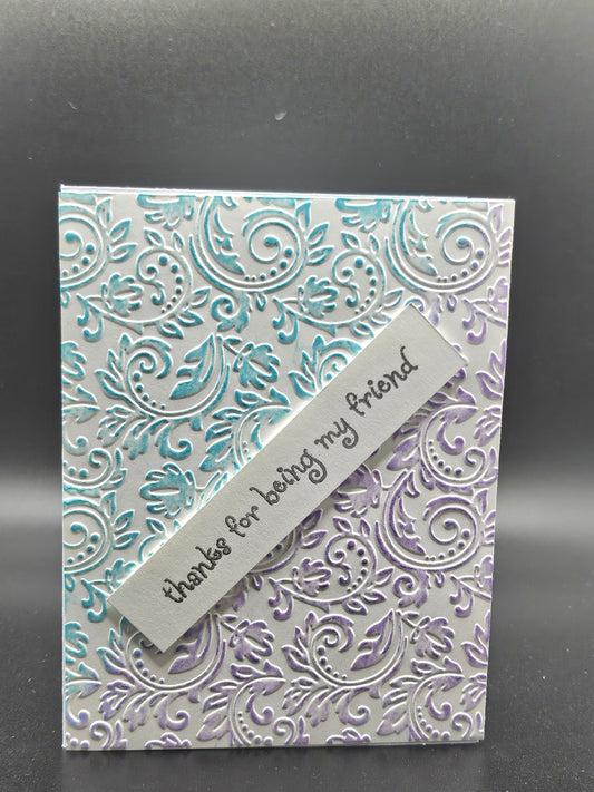 Handmade Stardust Friendship Card