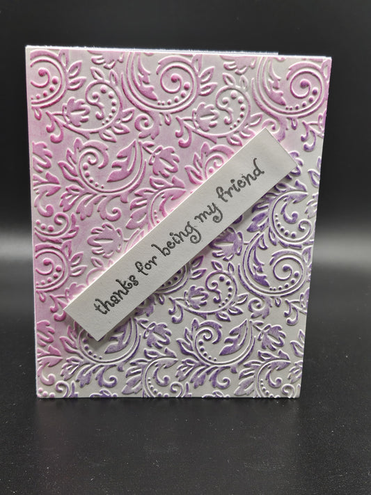Handmade Berry Besties Friendship Card