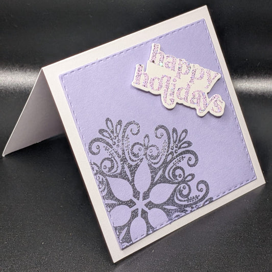 Snowflake Holidays Mini-card