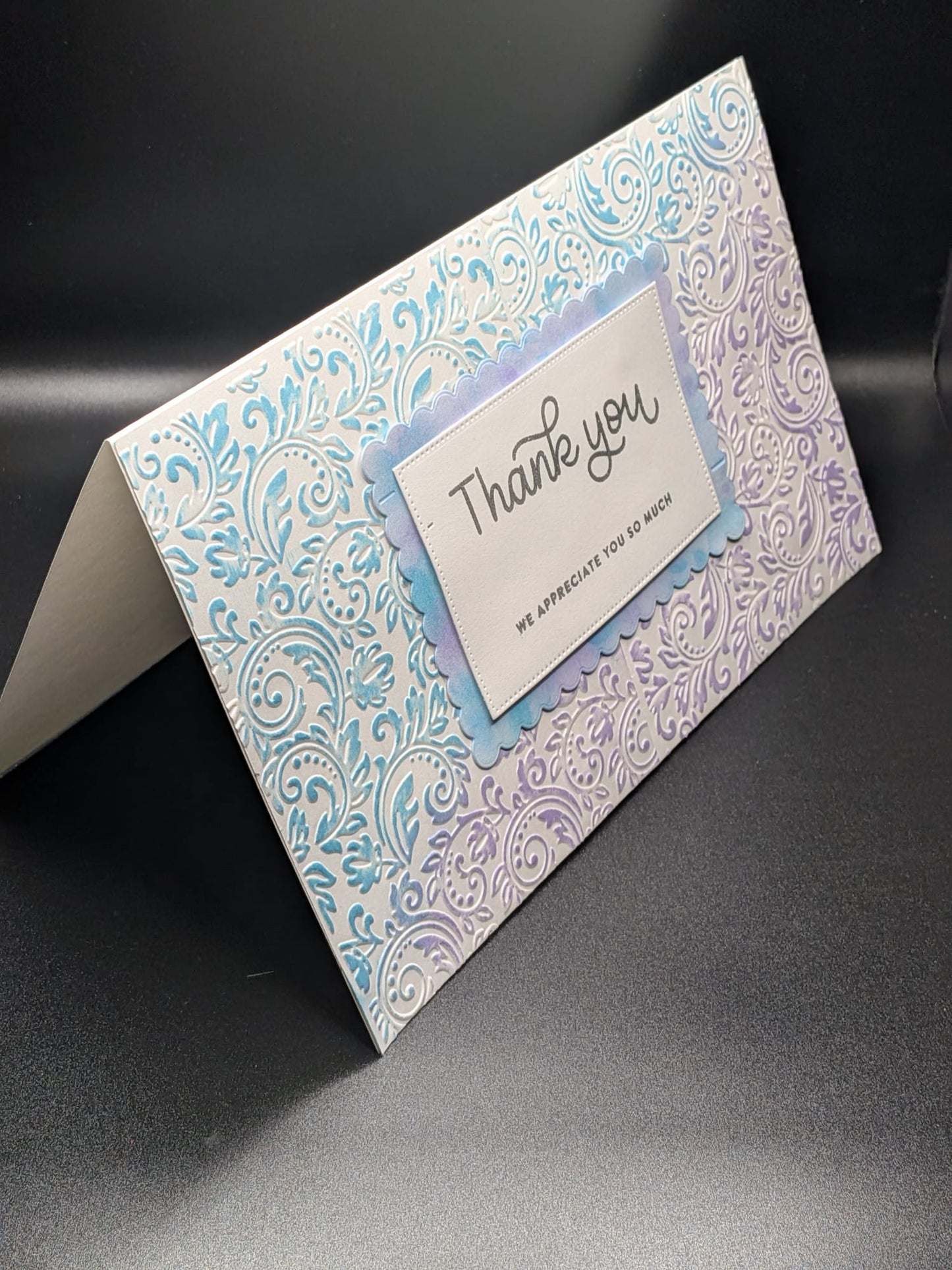 Handmade Stardust Thank You Mega Card