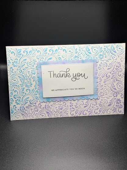 Handmade Stardust Thank You Mega Card