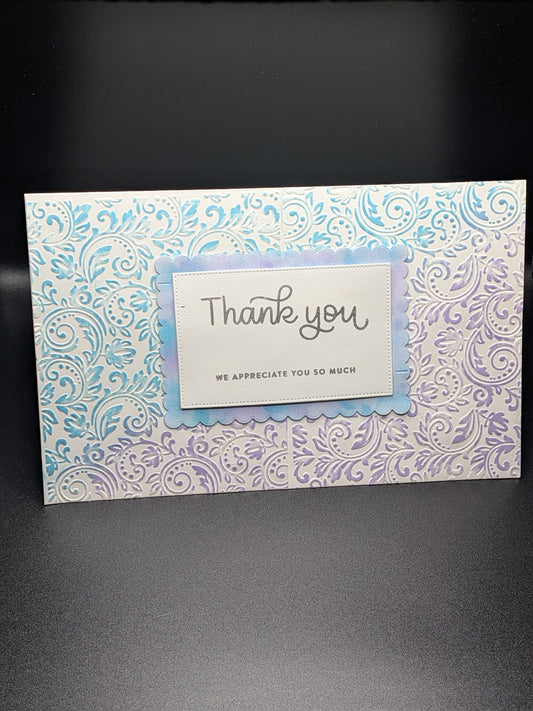 Handmade Stardust Thank You Mega Card