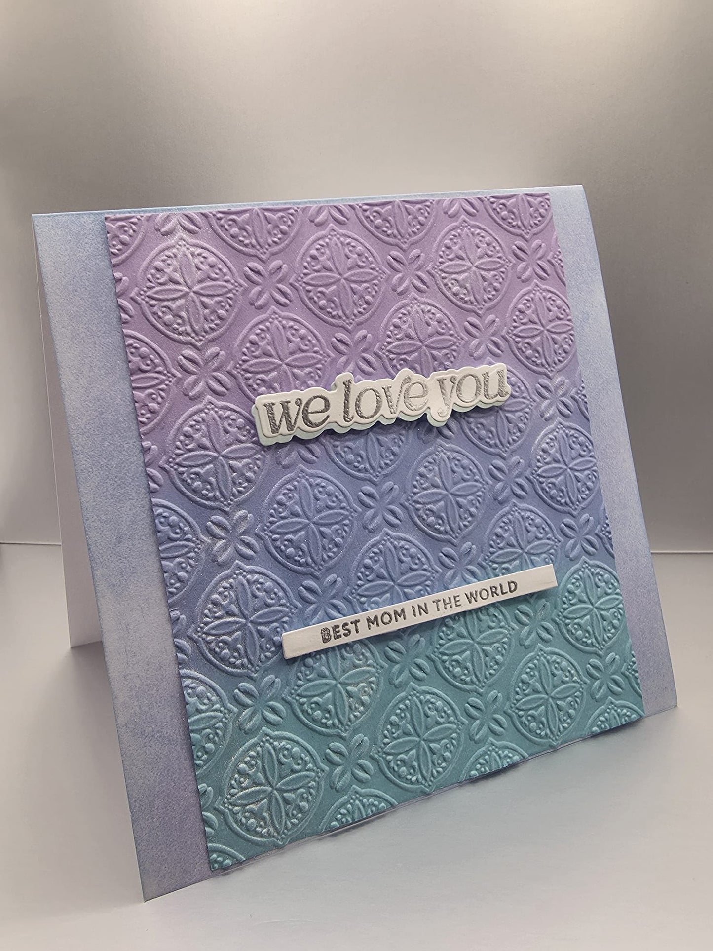 Handmade Lavender Twilight Mother's Day Card