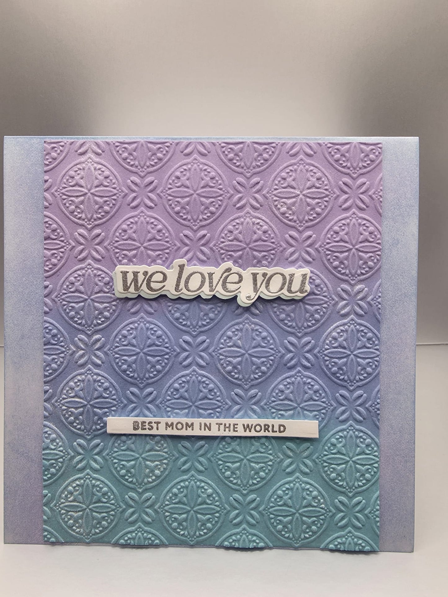 Handmade Lavender Twilight Mother's Day Card