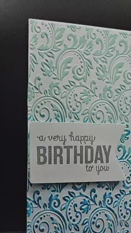 Handmade Ocean Whispers Birthday Card