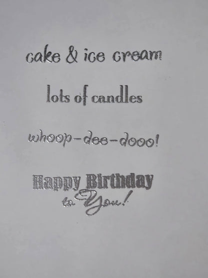 Handmade Birthday Card - Ombre Dots Design